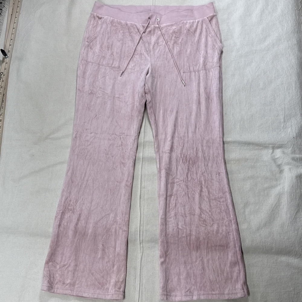 Juicy Couture Velour Pants Womens Baby Pink XL